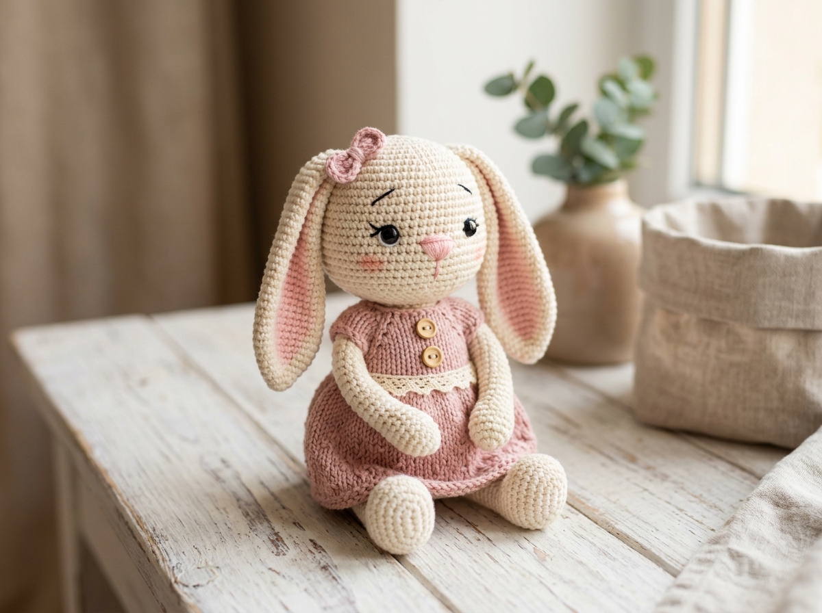 Coelhinha Lili em Amigurumi